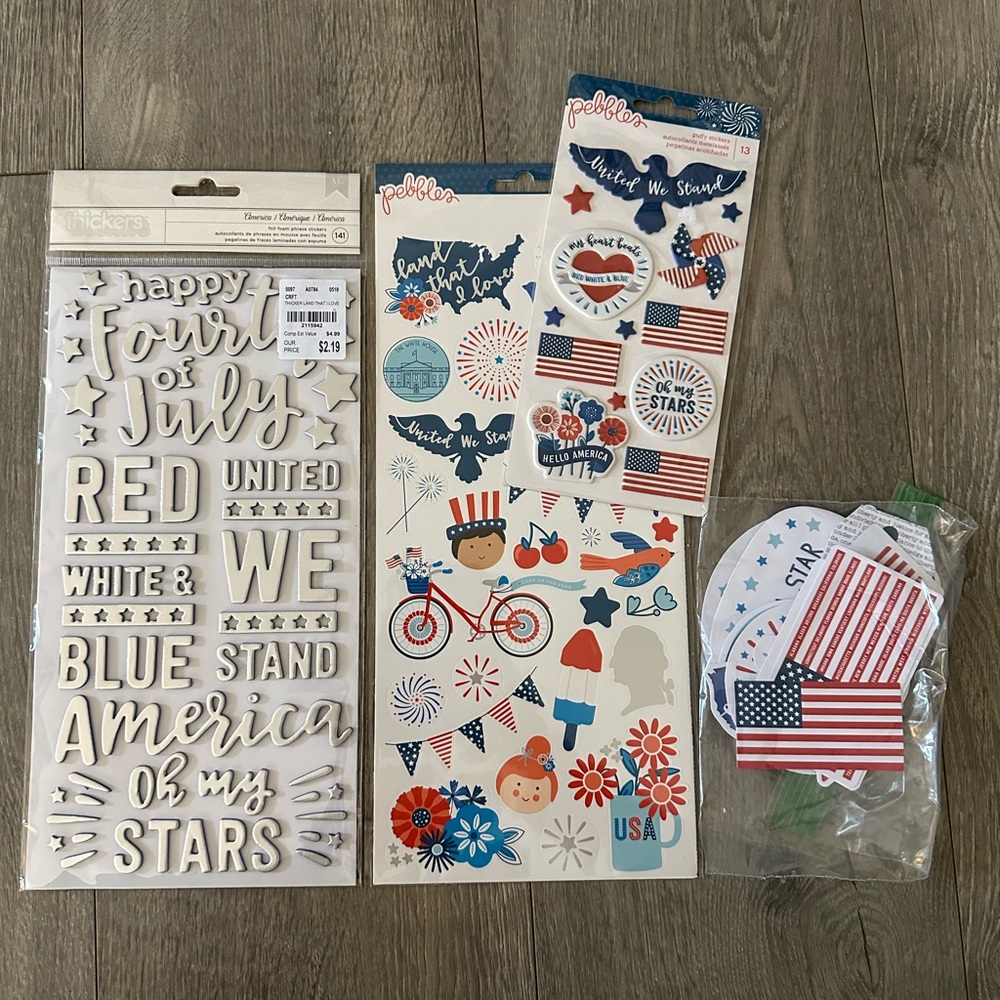 Pebbles land that I love scrapbooking set